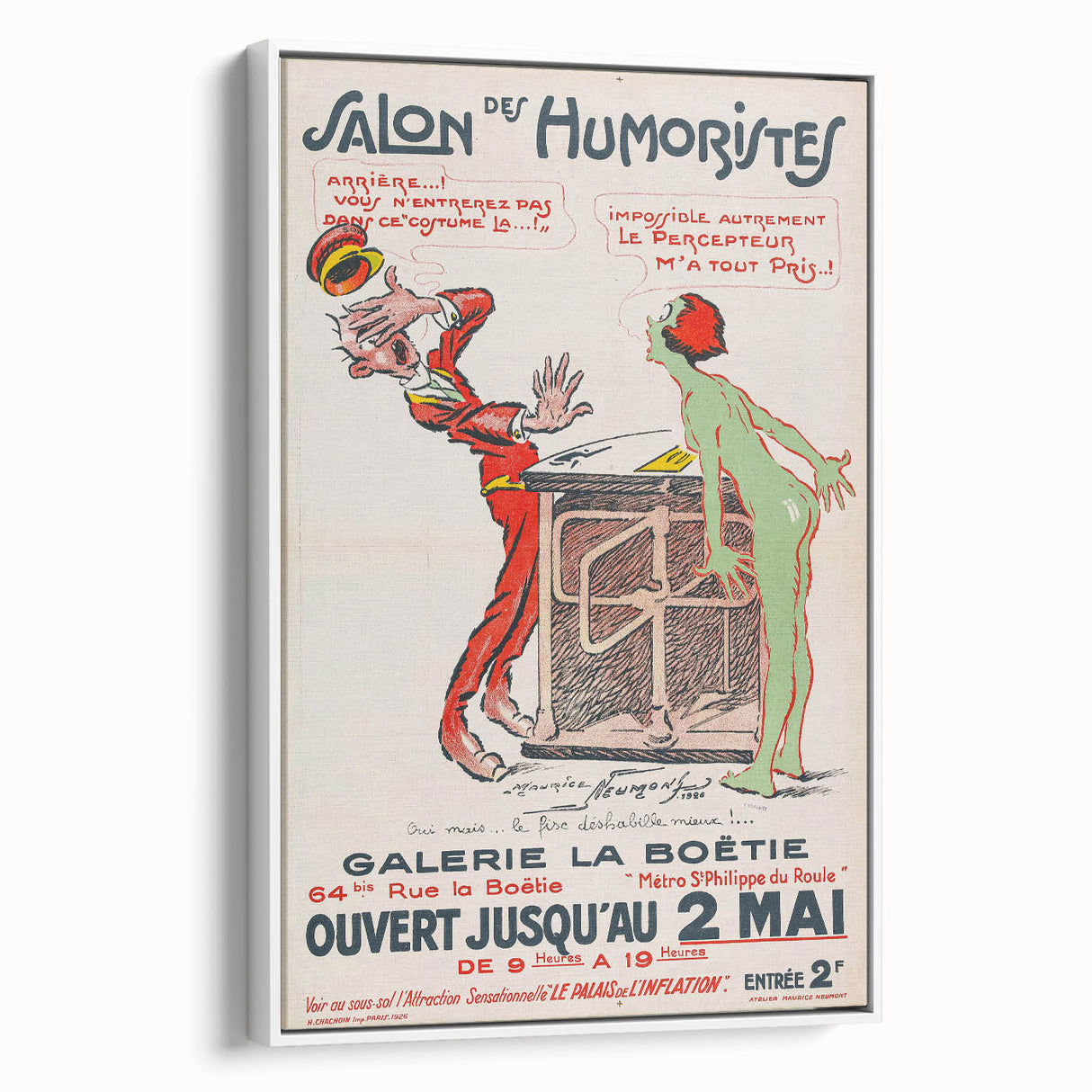 Vintage Exhibition Poster – Salon des Humoristes 1926 Retro Art Print