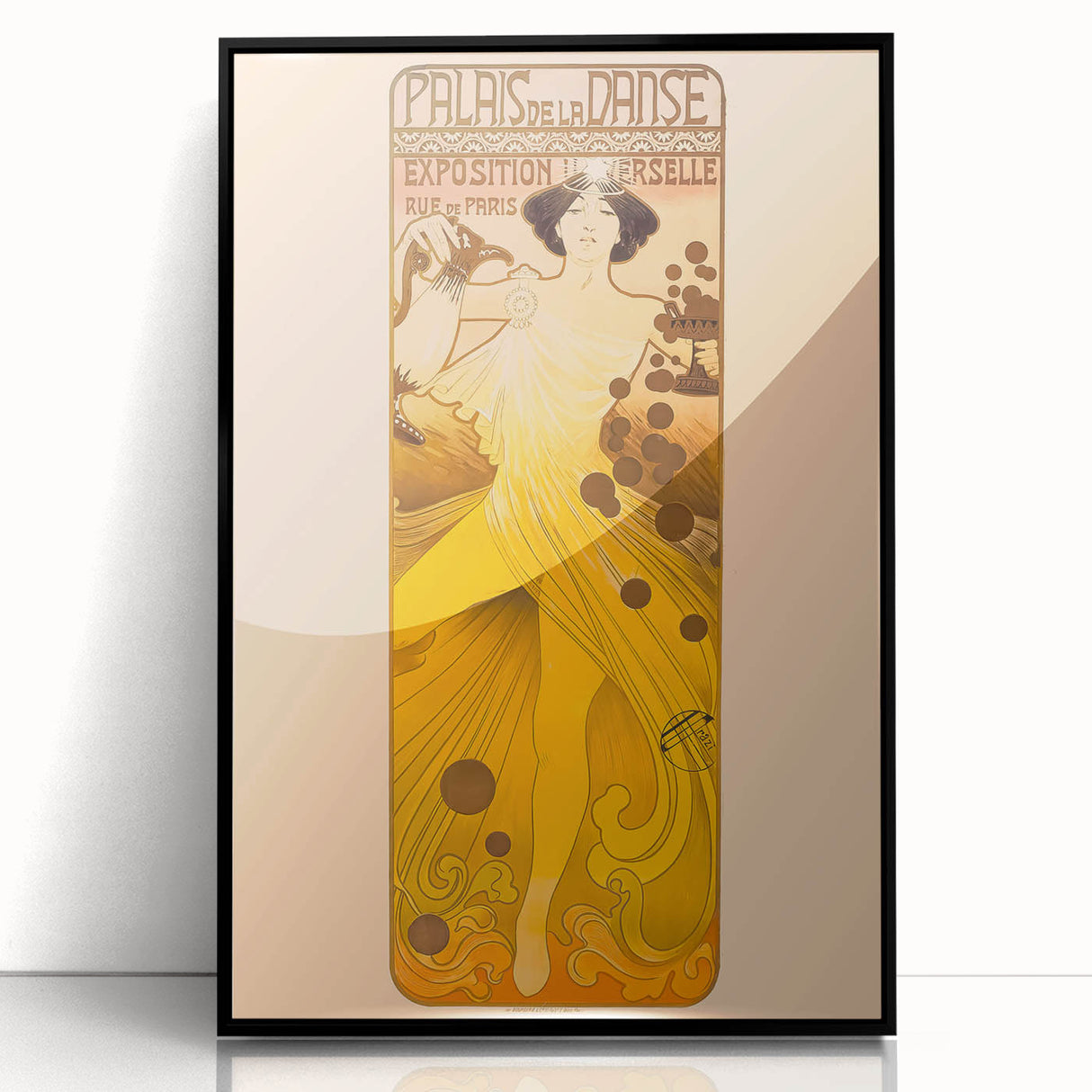 Vintage Exhibition Poster – Palais de la Danse Retro Art Print
