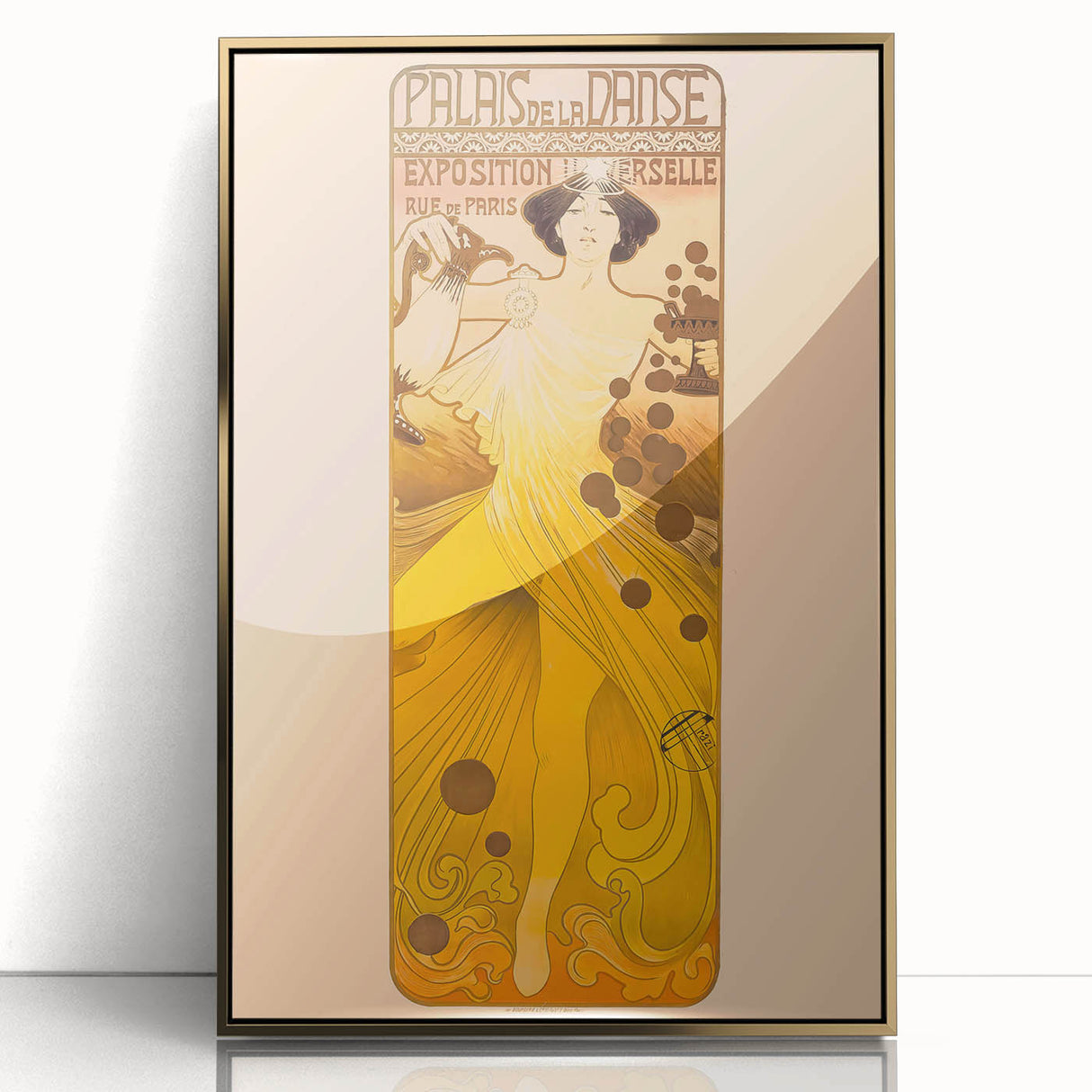 Vintage Exhibition Poster – Palais de la Danse Retro Art Print