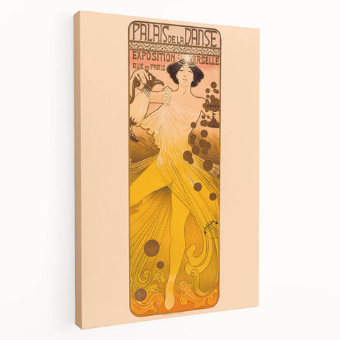 Vintage Exhibition Poster – Palais de la Danse Retro Art Print