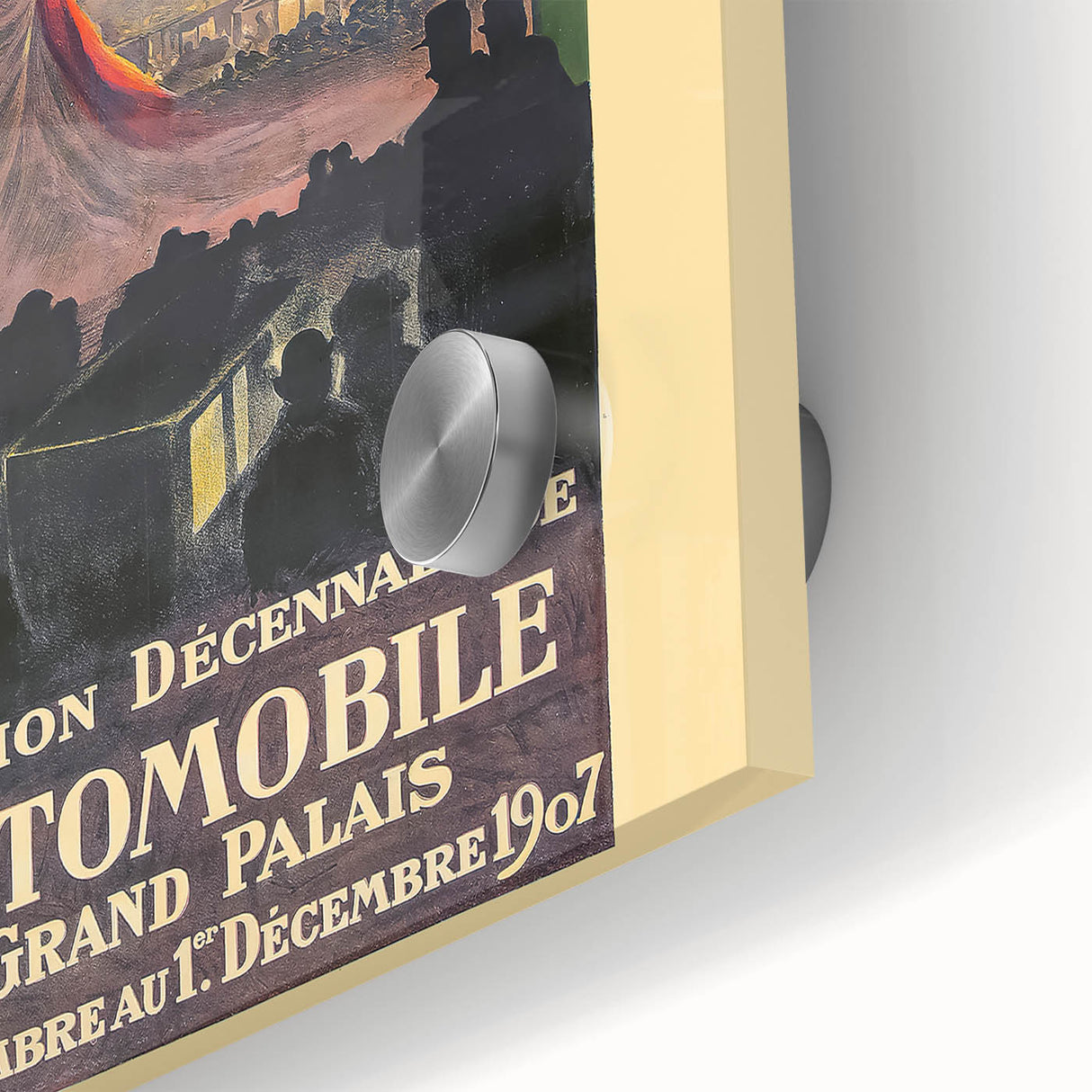 Vintage Exhibition Poster – Automobile 1907 Paris Retro Art Print