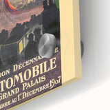 Vintage Exhibition Poster – Automobile 1907 Paris Retro Art Print