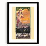 Vintage Exhibition Poster – Automobile 1907 Paris Retro Art Print