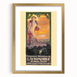 Vintage Exhibition Poster – Automobile 1907 Paris Retro Art Print