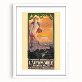 Vintage Exhibition Poster – Automobile 1907 Paris Retro Art Print