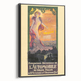 Vintage Exhibition Poster – Automobile 1907 Paris Retro Art Print