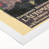 Vintage Exhibition Poster – Automobile 1907 Paris Retro Art Print