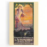 Vintage Exhibition Poster – Automobile 1907 Paris Retro Art Print