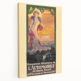 Vintage Exhibition Poster – Automobile 1907 Paris Retro Art Print