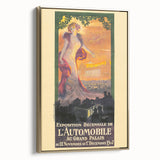 Vintage Exhibition Poster – Automobile 1907 Paris Retro Art Print