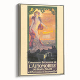 Vintage Exhibition Poster – Automobile 1907 Paris Retro Art Print