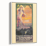 Vintage Exhibition Poster – Automobile 1907 Paris Retro Art Print