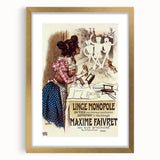Vintage Advertisement Poster – Linge Monopole Retro Art Print