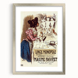 Vintage Advertisement Poster – Linge Monopole Retro Art Print