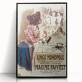 Vintage Advertisement Poster – Linge Monopole Retro Art Print
