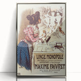 Vintage Advertisement Poster – Linge Monopole Retro Art Print