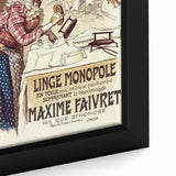 Vintage Advertisement Poster – Linge Monopole Retro Art Print