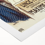 Vintage Advertisement Poster – Linge Monopole Retro Art Print