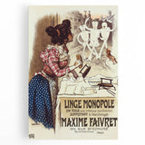Vintage Advertisement Poster – Linge Monopole Retro Art Print