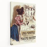 Vintage Advertisement Poster – Linge Monopole Retro Art Print