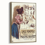 Vintage Advertisement Poster – Linge Monopole Retro Art Print
