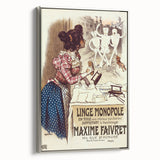Vintage Advertisement Poster – Linge Monopole Retro Art Print