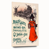 Vintage Exhibition Poster – Moulin de la Galette Retro Art Print