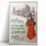Vintage Exhibition Poster – Moulin de la Galette Retro Art Print