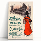 Vintage Exhibition Poster – Moulin de la Galette Retro Art Print
