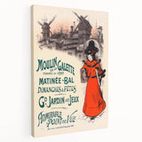 Vintage Exhibition Poster – Moulin de la Galette Retro Art Print
