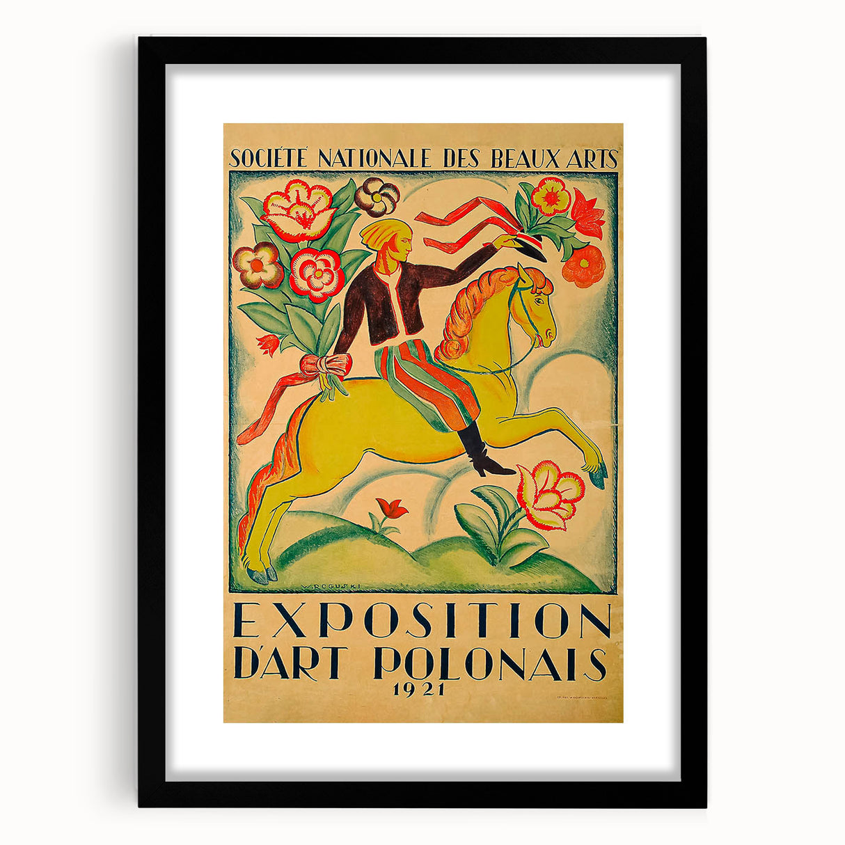 Vintage Exhibition Poster – Exposition d'Art Polonais 1921 Retro Art Print
