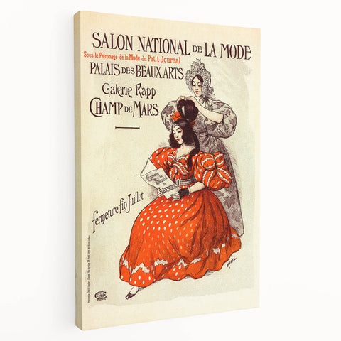Vintage Fashion Exhibition Poster – Salon National de la Mode 1910