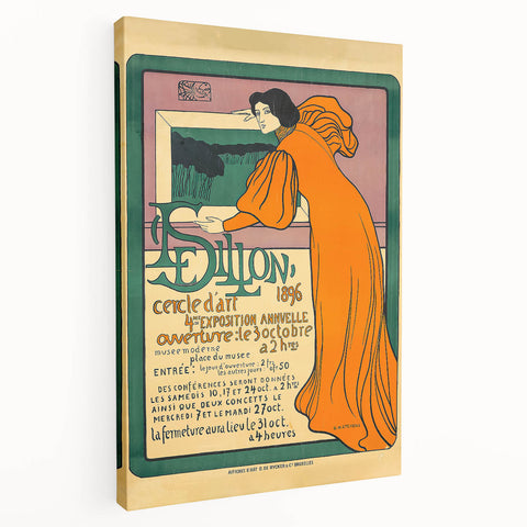Vintage Art Exhibition Poster – Dillon Cercle d'Art 1896