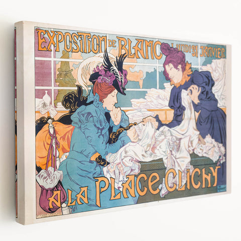 Vintage Exhibition Poster Art – Bold Design with Teal & Orange Hues