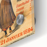 Vintage Exhibition Poster - Antique Velocipede Cycle Art Print