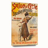 Vintage Exhibition Poster - Antique Velocipede Cycle Art Print