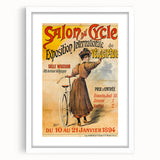 Vintage Exhibition Poster - Antique Velocipede Cycle Art Print