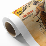 Vintage Exhibition Poster - Antique Velocipede Cycle Art Print