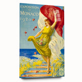 Vintage Exhibition Poster – 1920 Monaco Retro Art Print