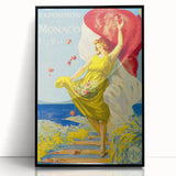 Vintage Exhibition Poster – 1920 Monaco Retro Art Print