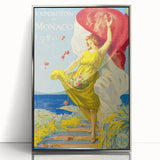 Vintage Exhibition Poster – 1920 Monaco Retro Art Print