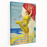 Vintage Exhibition Poster – 1920 Monaco Retro Art Print
