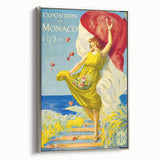 Vintage Exhibition Poster – 1920 Monaco Retro Art Print
