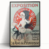 Vintage Exhibition Poster – A. Willette Retro Art Print