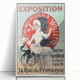 Vintage Exhibition Poster – A. Willette Retro Art Print