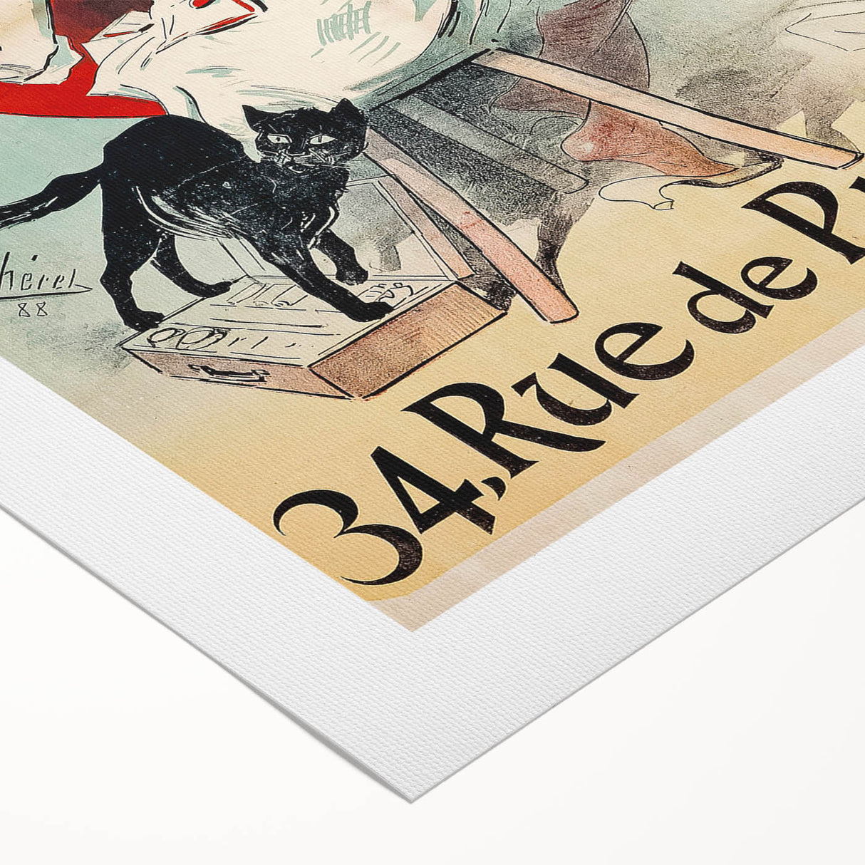 Vintage Exhibition Poster – A. Willette Retro Art Print