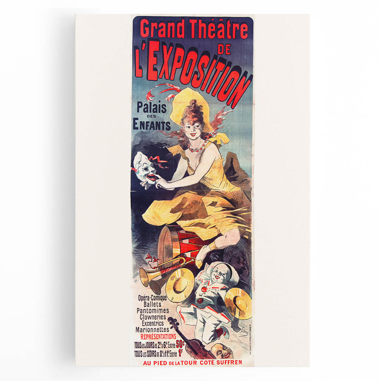 Vintage Exhibition Poster – Grand Théâtre Retro Art Print
