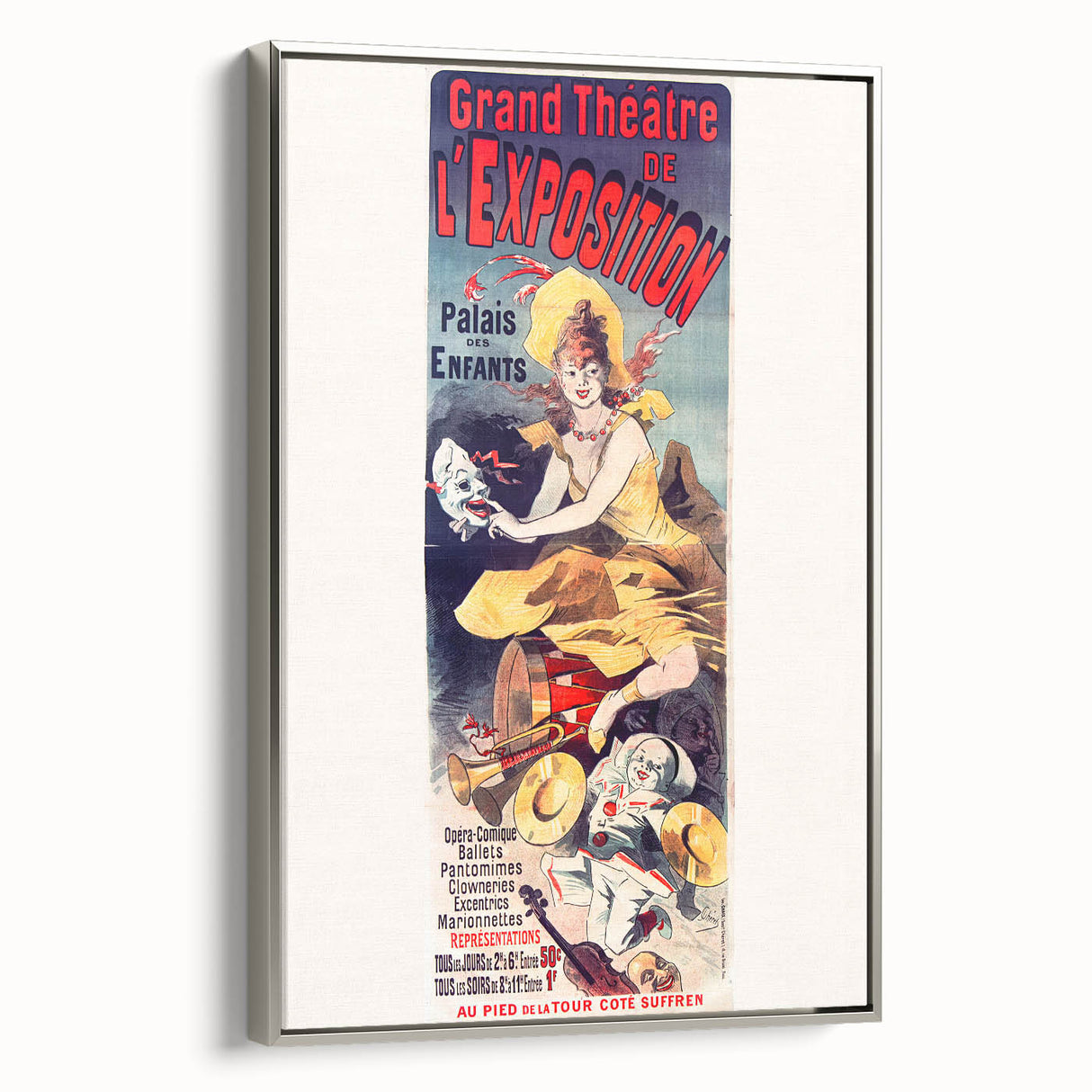 Vintage Exhibition Poster – Grand Théâtre Retro Art Print