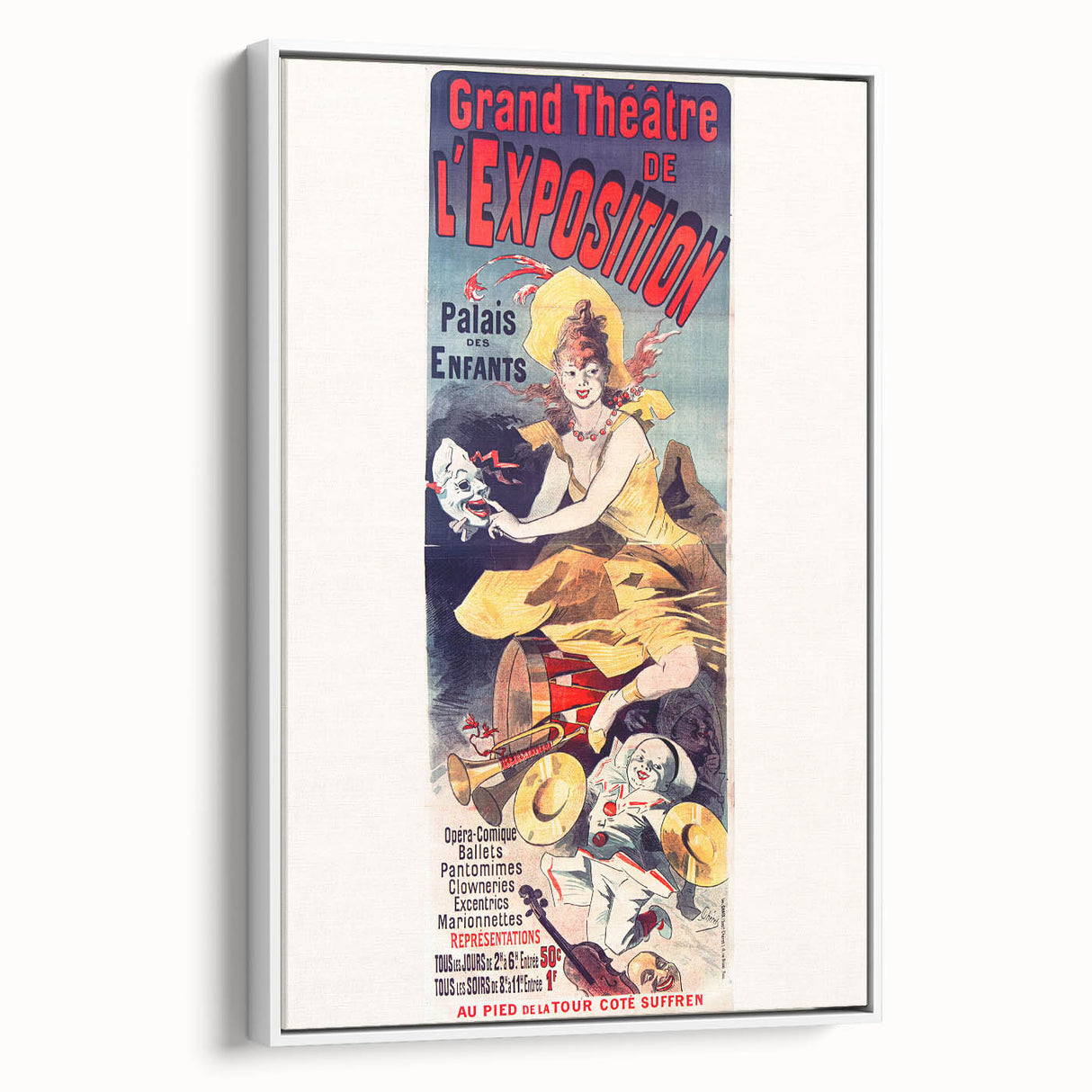 Vintage Exhibition Poster – Grand Théâtre Retro Art Print