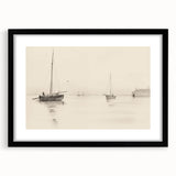 Serene Vintage Landscape Art – Classic Nautical Scene Wall Print